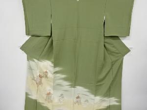 リサイクル　寿光織　祇園祭模様織り出し一つ紋色留袖